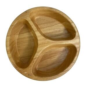 DANSK Scandanavian TEAK MCM Teak Wood Divided Candy Nut Dish Tray‎ Bowl
